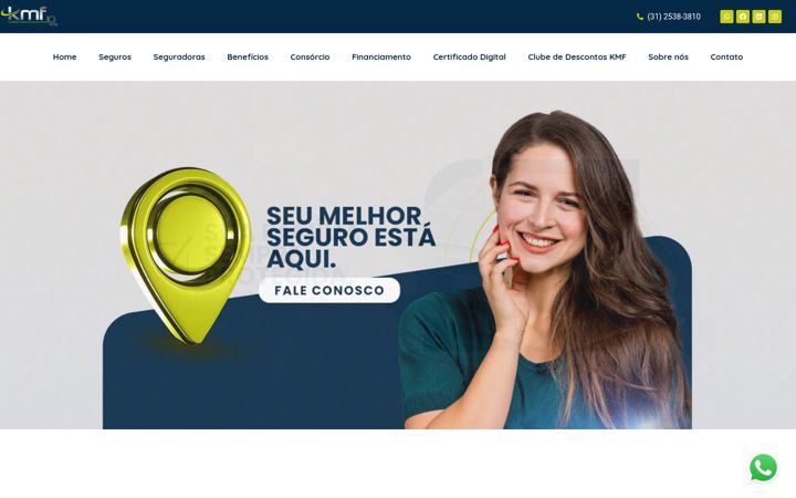 Screenshot of kmfcorretora.com.br
