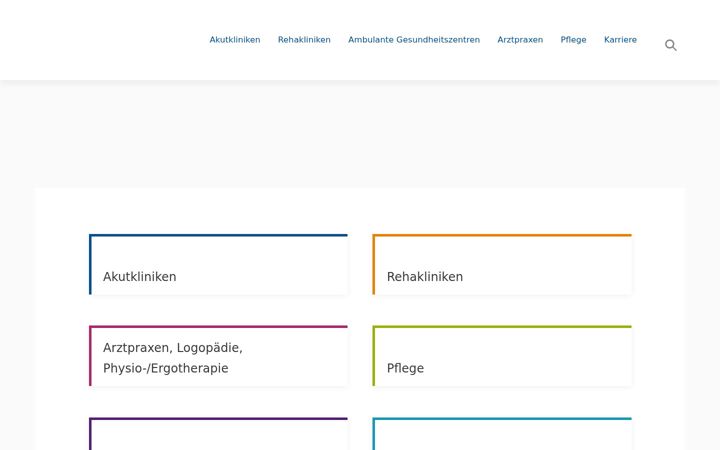 Screenshot of kmg-kliniken.de