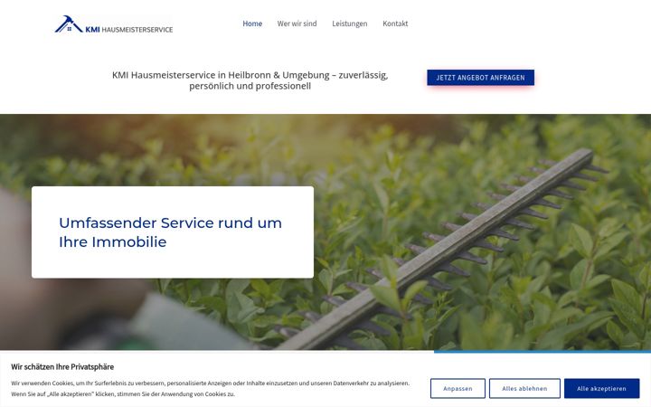 Screenshot of kmi-hausmeisterservice.de