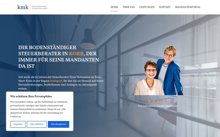 Screenshot of kmk-stb.de