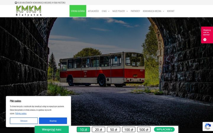 Screenshot of kmkmbialystok.pl