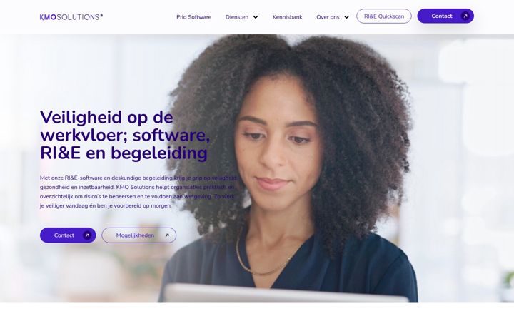 Screenshot of kmosolutions.nl