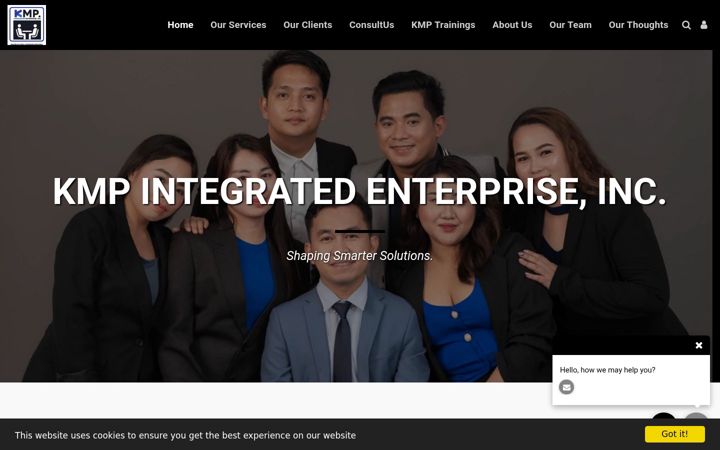 Screenshot of kmp-consultancy.com