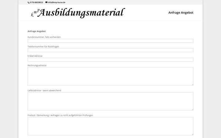Screenshot of kmp-kurse.de