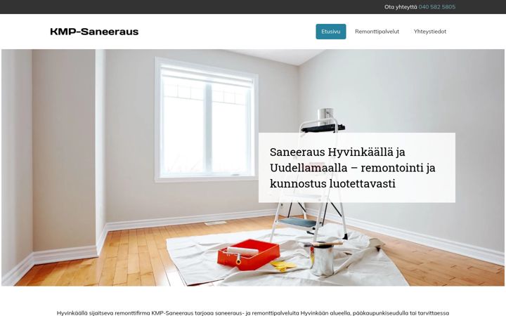 Screenshot of kmp-saneeraus.fi