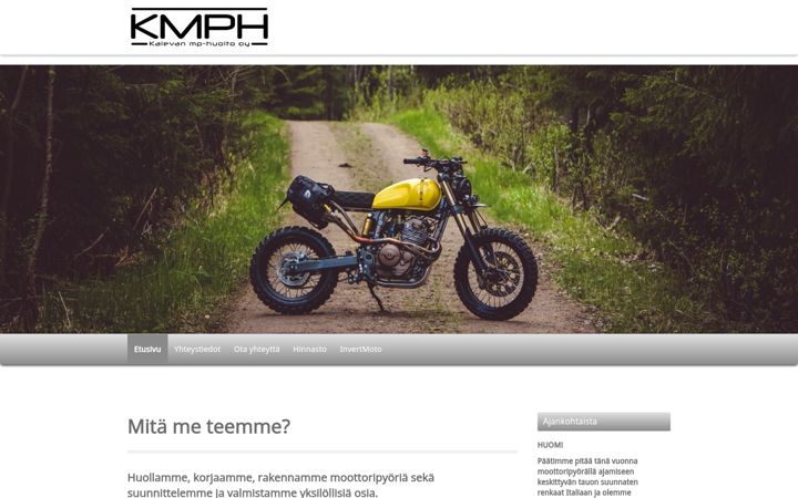 Screenshot of kmph.fi