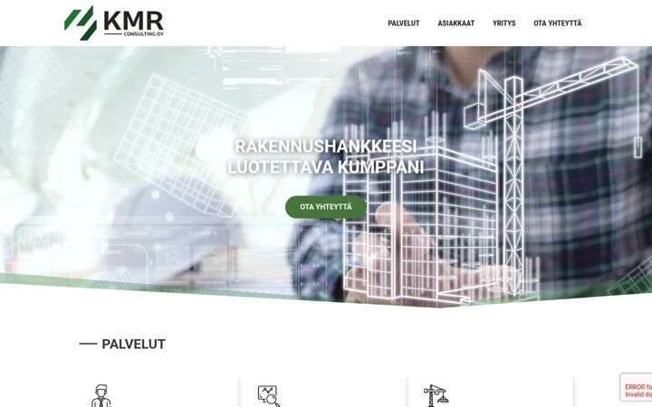 Screenshot of kmrconsulting.fi