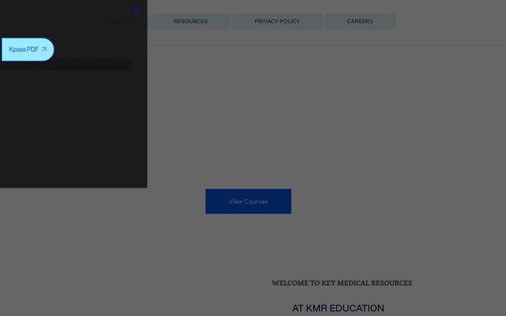 Screenshot of kmreducation.com