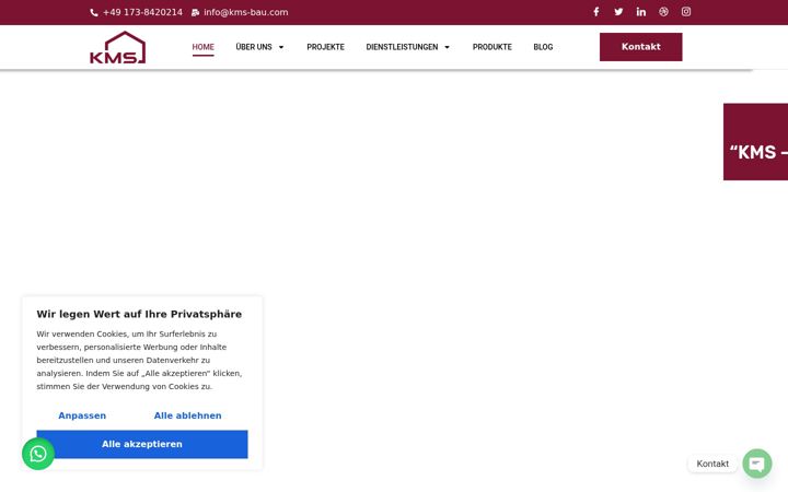 Screenshot of kms-bau.com