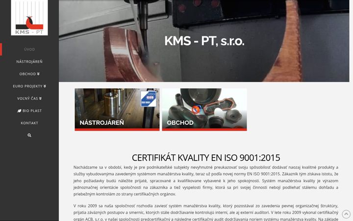 Zrzut ekranu kms-pt.sk