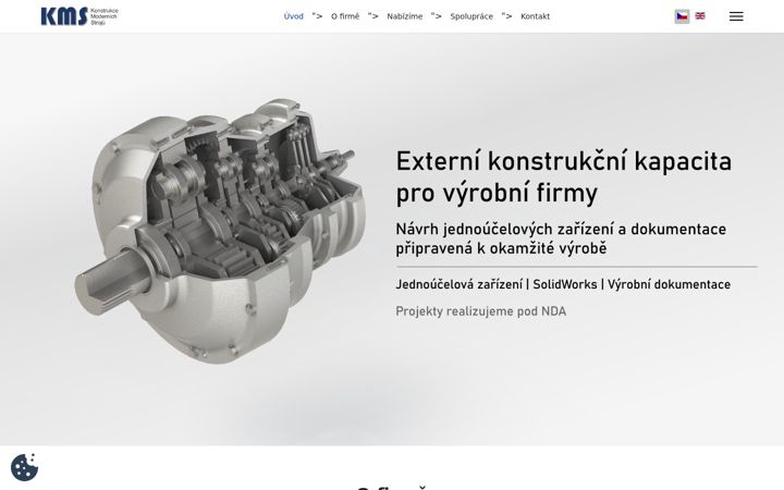Screenshot of kmscz.eu