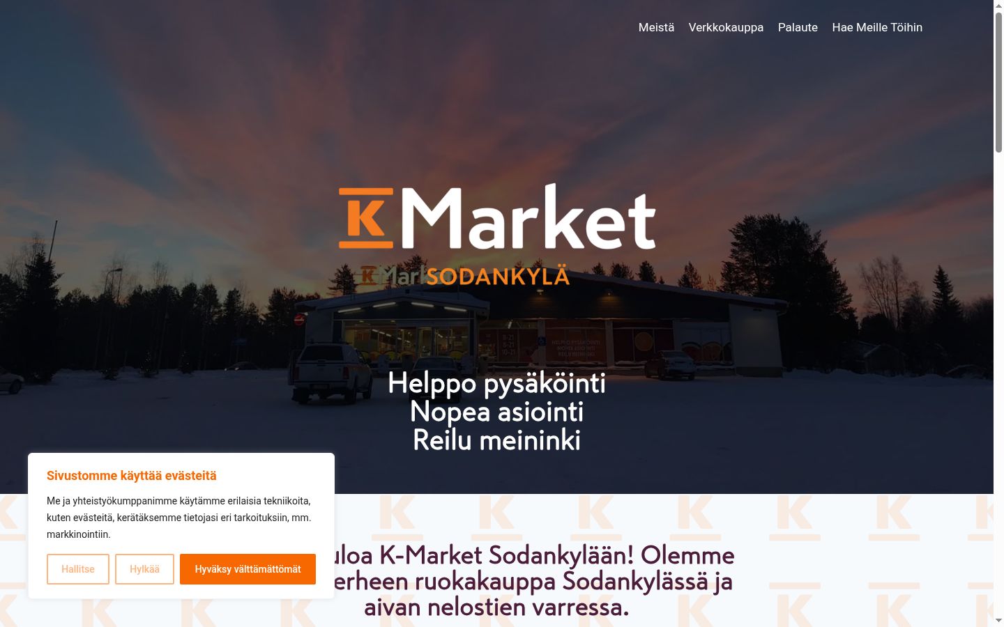 Képernyőkép a bármilyen interakció előtt megjelenő hozzájárulási bannerről