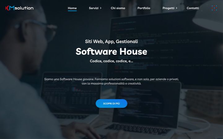 Screenshot of kmsolution.it