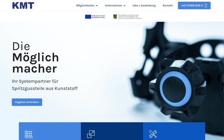 Screenshot of kmt-treuen.de