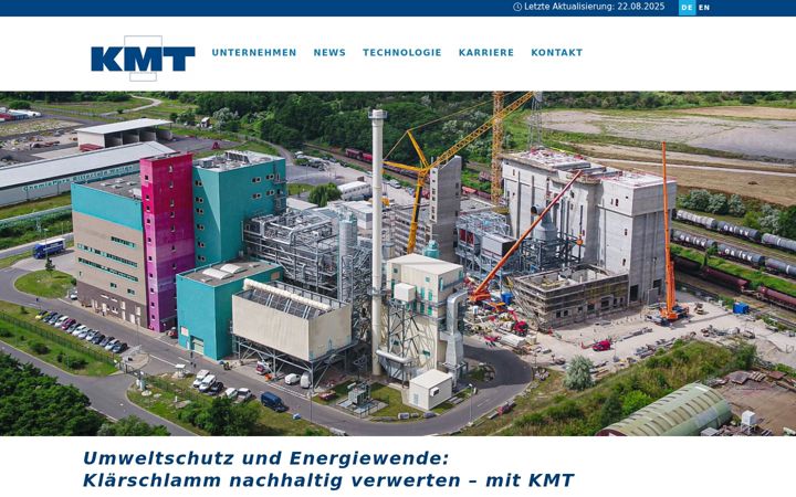 Screenshot of kmt.eu
