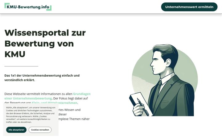 Screenshot of kmu-bewertung.info