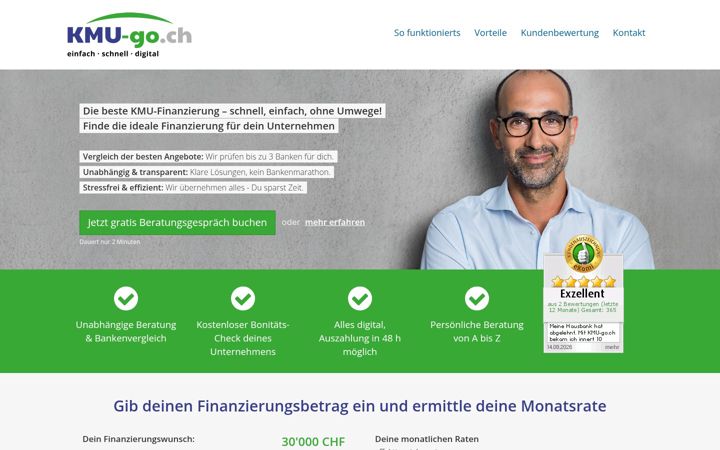 Screenshot of kmu-go.ch