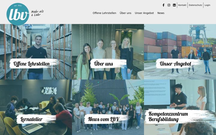Screenshot of kmu-lehrbetriebsverbund.ch