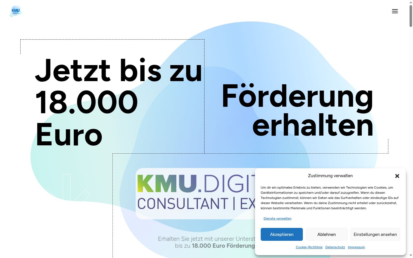 Screenshot tal-banner tal-kunsens muri qabel kwalunkwe interazzjoni