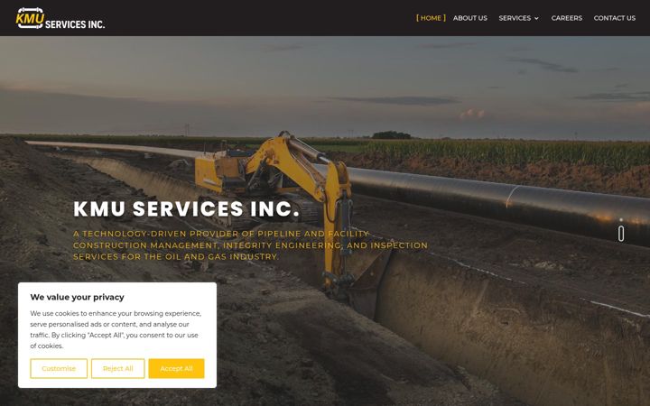Screenshot of kmuservicesinc.com