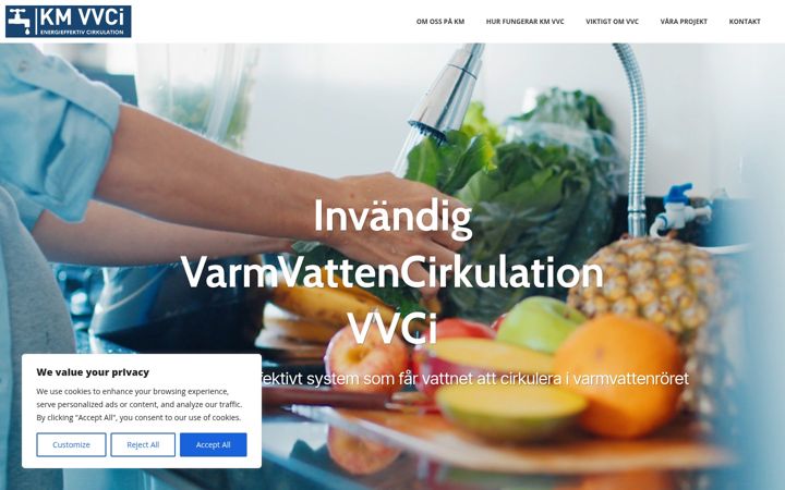 Screenshot of kmvvc.se