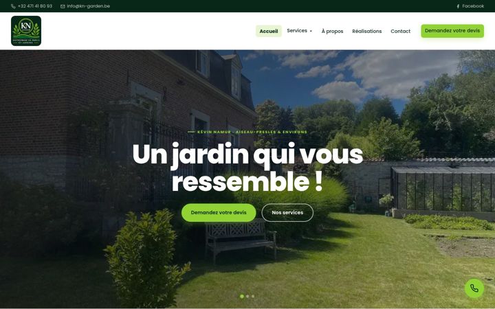 Screenshot of kn-garden.be