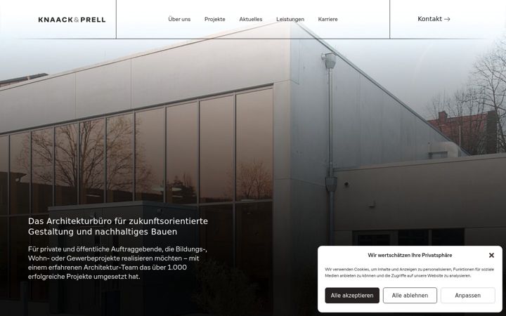 Screenshot of knaack-prell.com