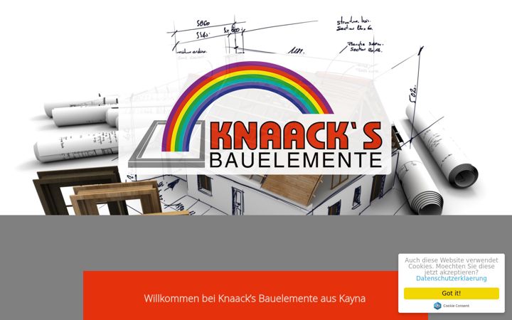 Screenshot of knaacks-bauelemente.de