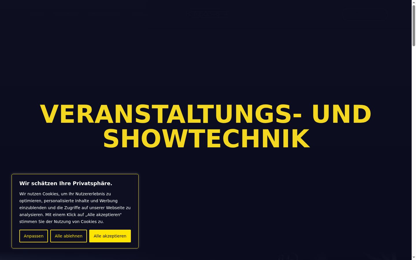 Screenshot tal-banner tal-kunsens muri qabel kwalunkwe interazzjoni