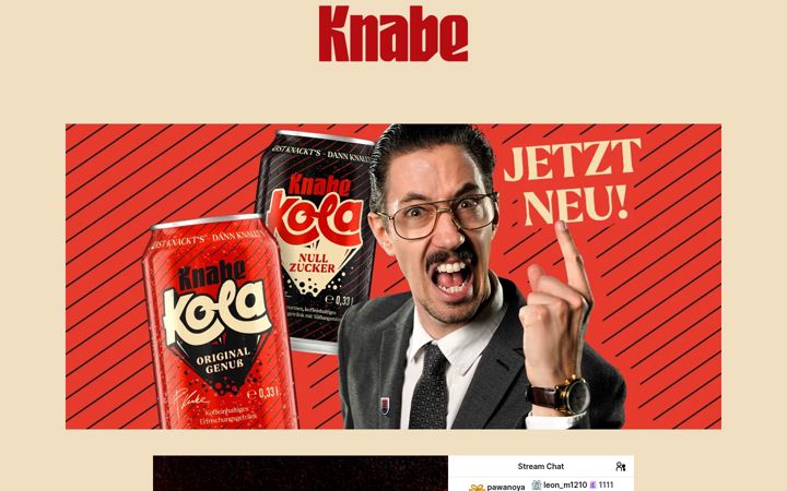 Screenshot of knabedrinks.de