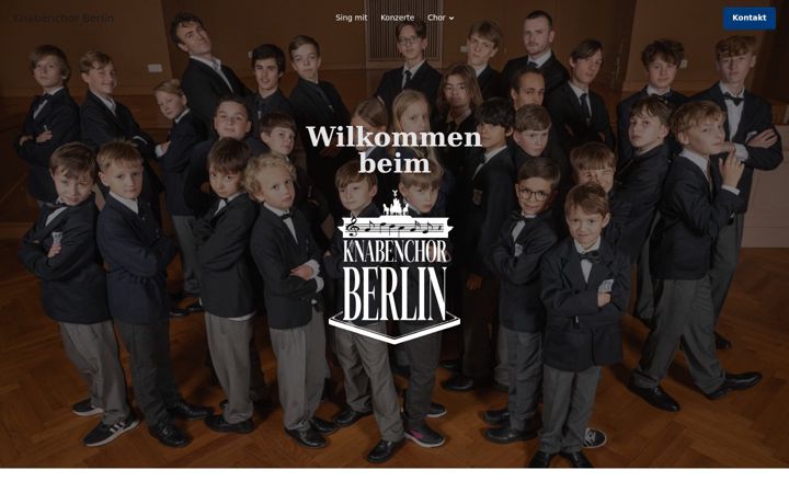 Screenshot of knabenchor-berlin.de