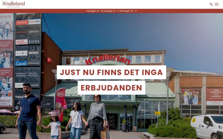 Screenshot of knallelandshaftet.se