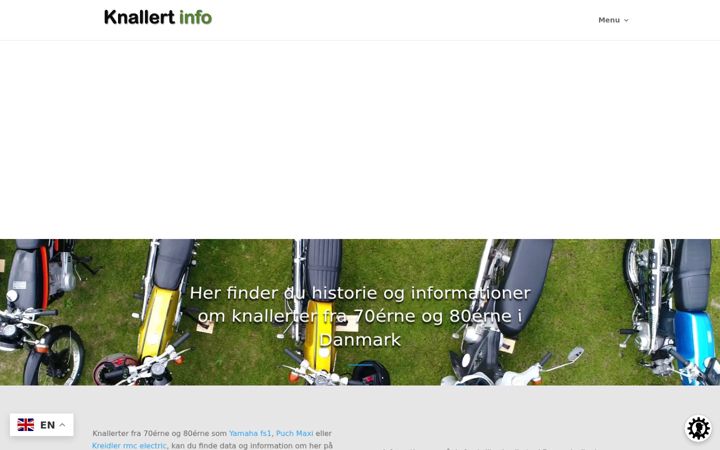 Screenshot of knallert-info.dk