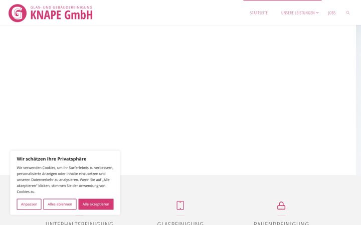 Screenshot of knape-gebaeudereinigung.de