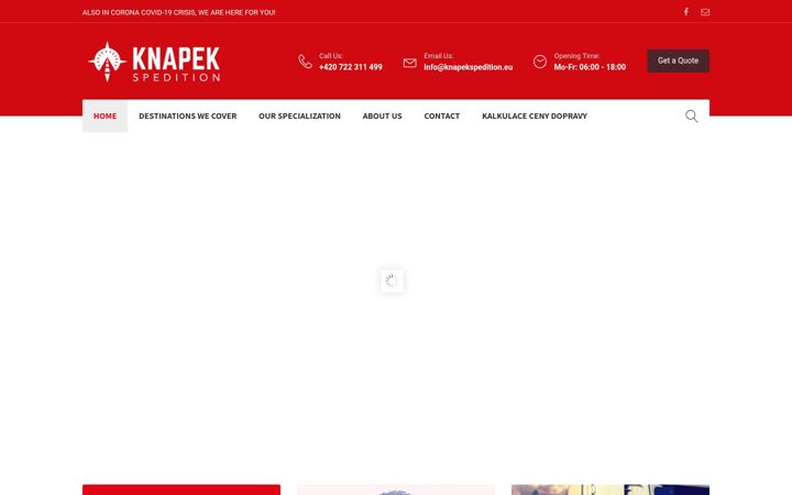 Screenshot of knapekspedition.eu