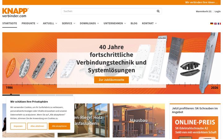 Screenshot of knapp-verbinder.com