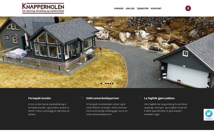 Screenshot of knapperholen.no