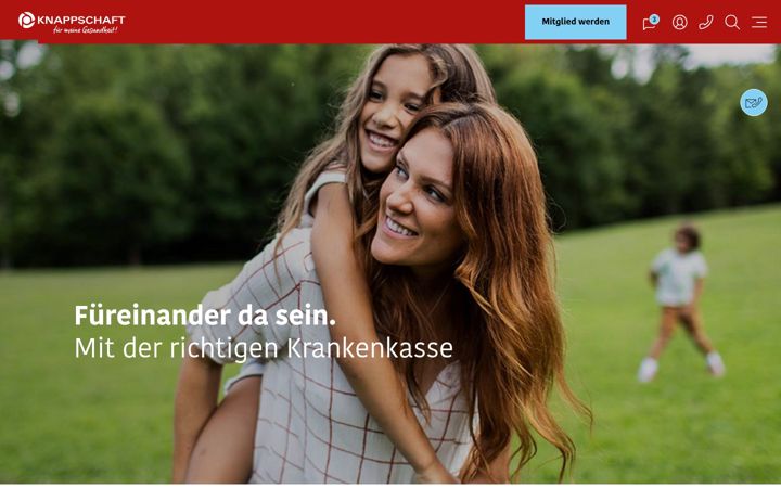 Screenshot of knappschaft.de