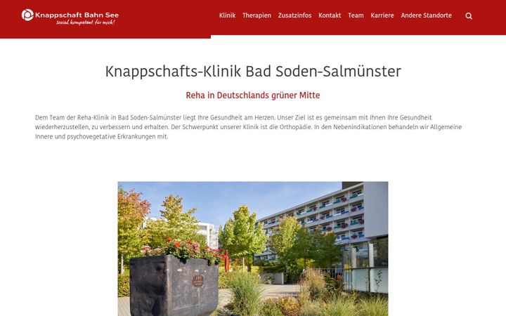 Screenshot of knappschafts-klinik-soden.de