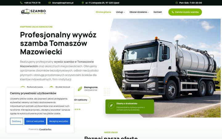 Screenshot of knaptrans.pl