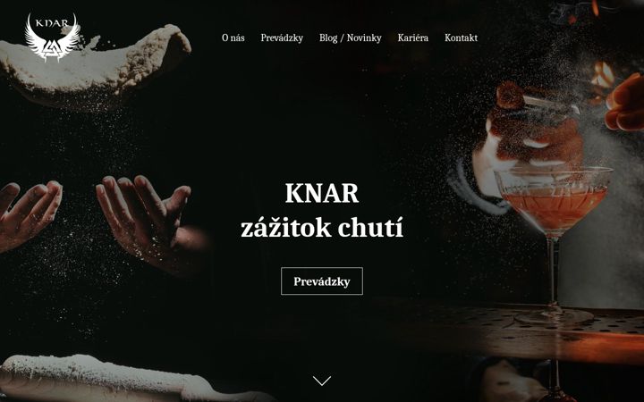 Screenshot of knar.sk