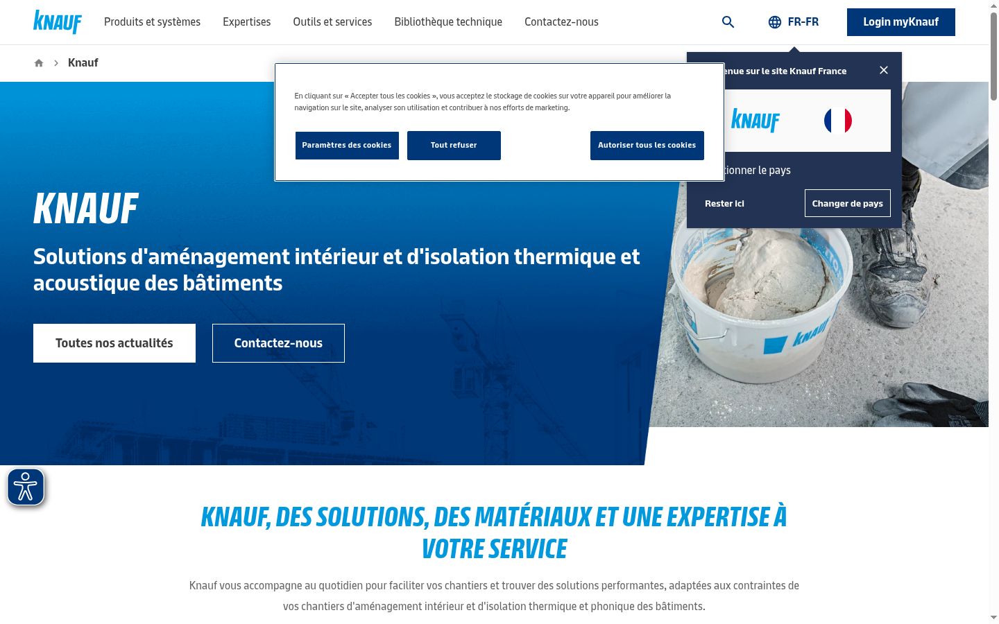 Screenshot tal-banner tal-kunsens muri qabel kwalunkwe interazzjoni