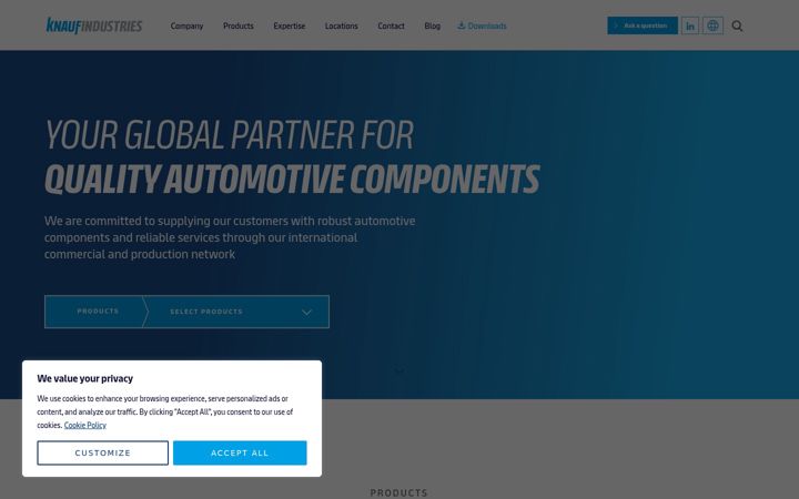 Screenshot of knaufautomotive.com