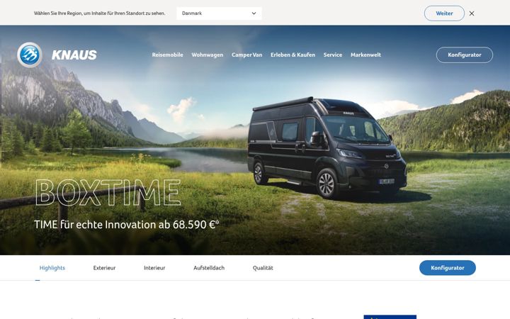 Screenshot of knaus-boxtime.com