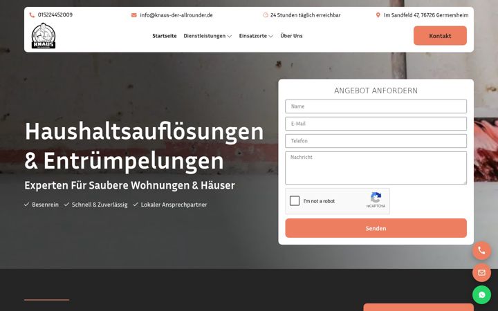 Screenshot di knaus-der-allrounder.de