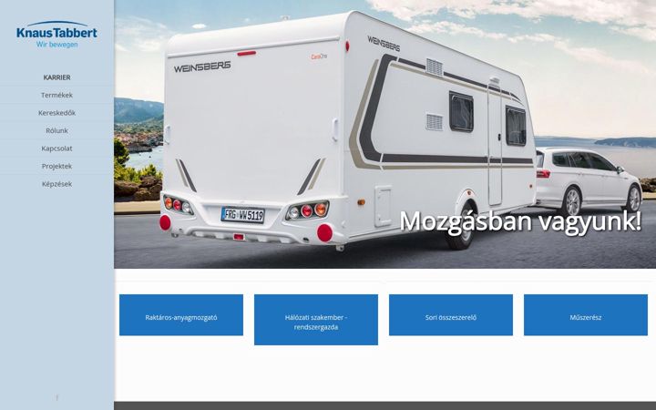 Screenshot of knaus.hu