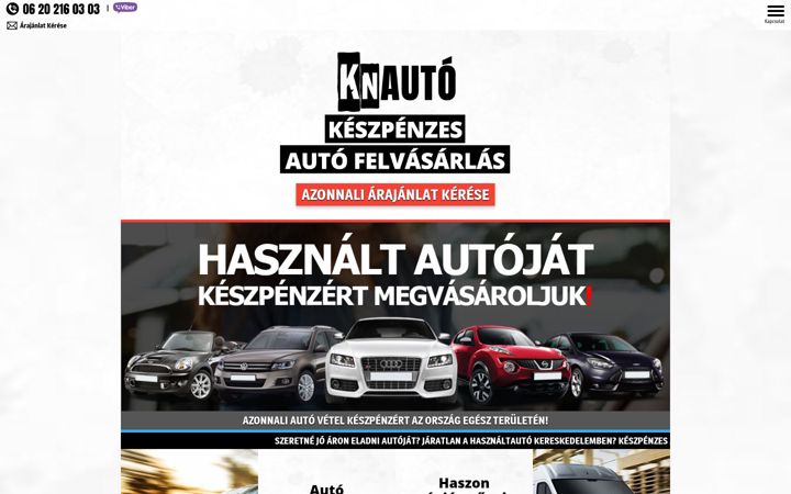Screenshot of knauto.hu
