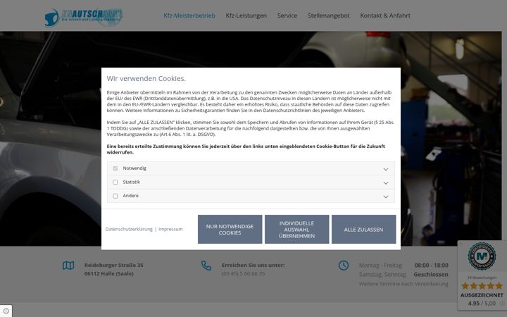 Screenshot of knautschzone.info