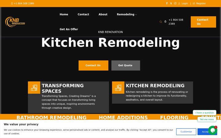 Screenshot of knbrenovation.com