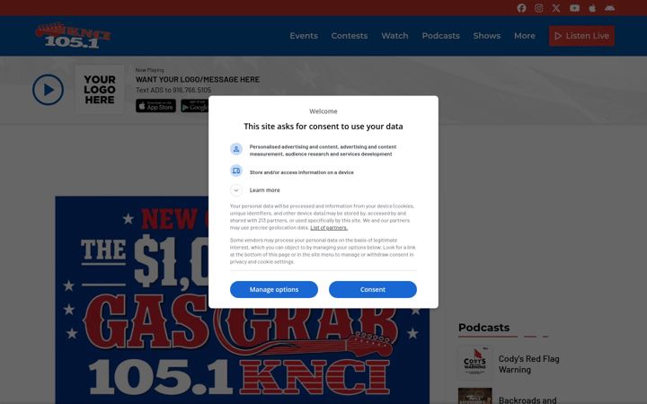 Screenshot of kncifm.com